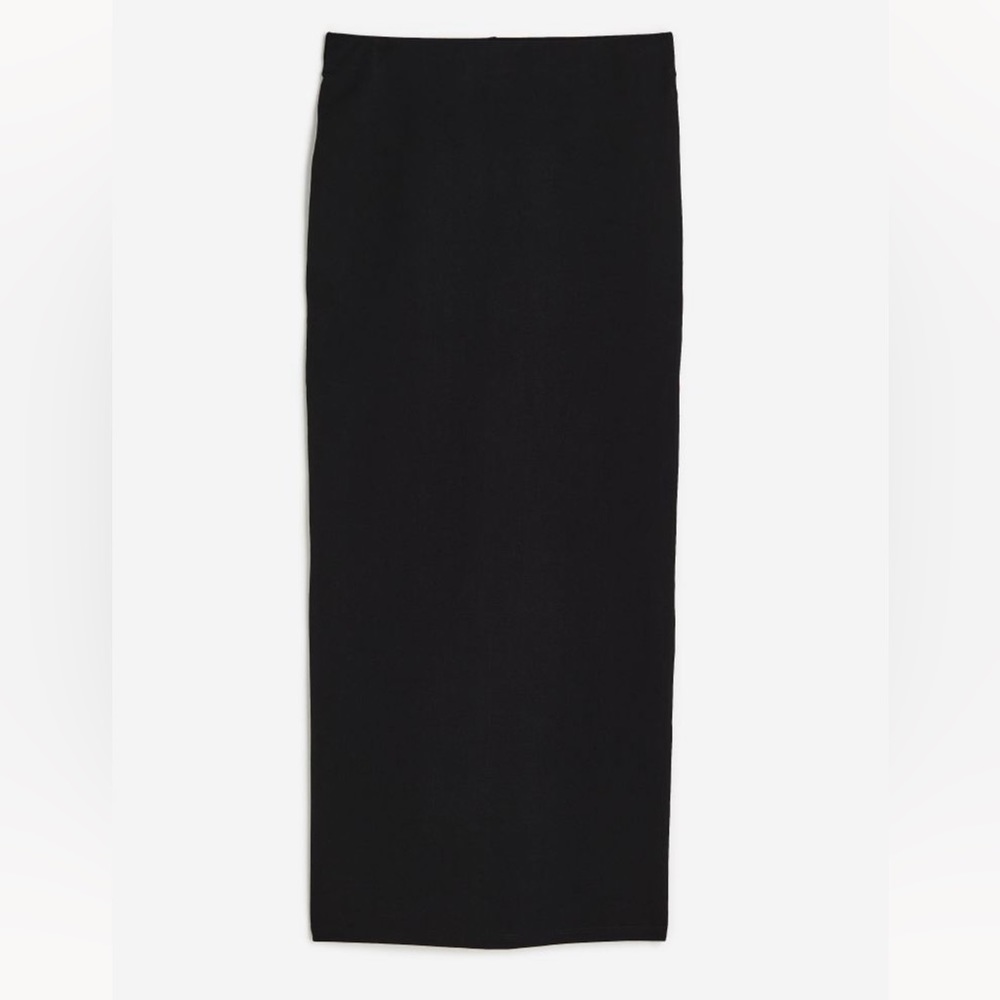 New W/O Tags H&M Black Long Jersey Skirt